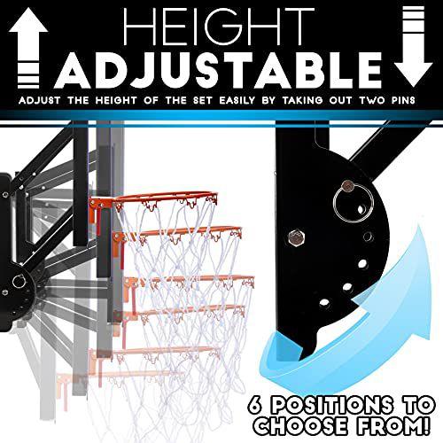 Imagem de Franklin Sports Parede Montado Basketball Hoop  Totalmente Adjus