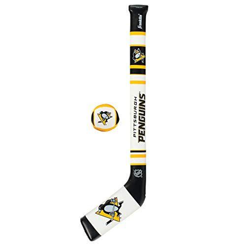 Imagem de Franklin Sports Pittsburgh Penguins NHL Mini Soft Hockey Stick Set - NHL Team Soft Foam Mini Hockey Stick and Ball Set - Grande brinquedo para crianças