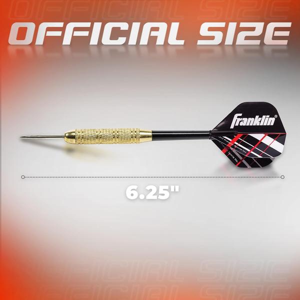 Imagem de Franklin Sports Steel Tip Darts Set - 6 Pacote de 18 Gram St