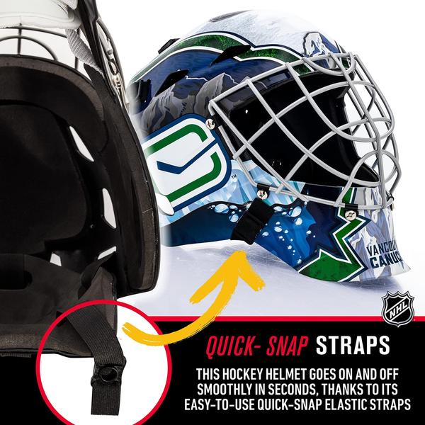 Imagem de Franklin Sports Vancouver Canucks NHL Hóquei Goalie Face M