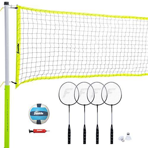 Imagem de Franklin Sports Vôlei e Badminton Combo Set - Porta