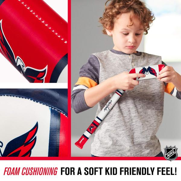 Imagem de Franklin Sports Washington Capitals NHL Mini Soft Hockey Stick Set - NHL Team Soft Foam Mini Hockey Stick and Ball Set - Grande brinquedo para crianças