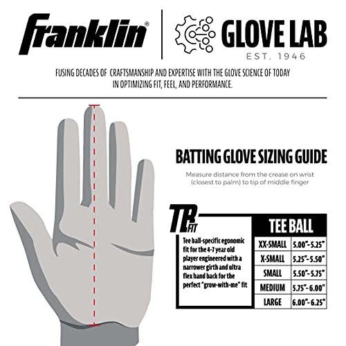 Imagem de Franklin Sports Youth Teeball Batting Gloves - Youth Flex - Luvas de Rebatida Infantil para Teeball, Beisebol, Softbol - Rosa/Branco - Médio, 21206F2