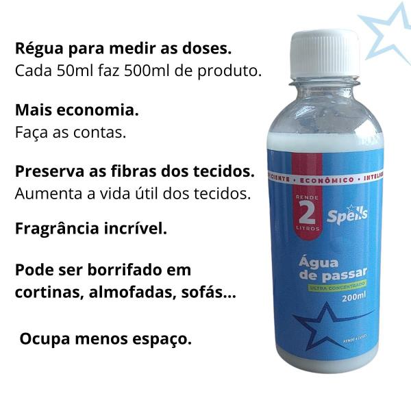 Imagem de Frasco Água de Passar 200ml (rende 2 litros)