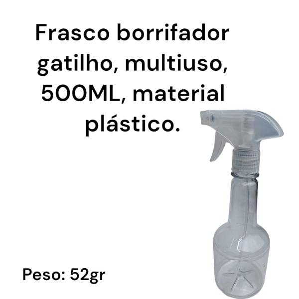 Imagem de Frasco borrifador gatilho 500ml frasco multiuso spray