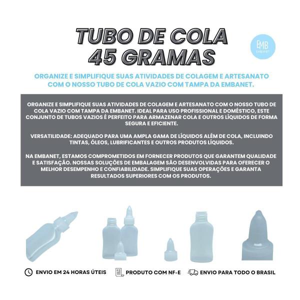 Imagem de Frasco Cola Liquida 45G Vio Artesanato Com Tampa 50Unds