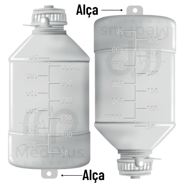 Imagem de Frasco Dieta Nutrição Enteral 300 Ml Com Alça 150 Unidades