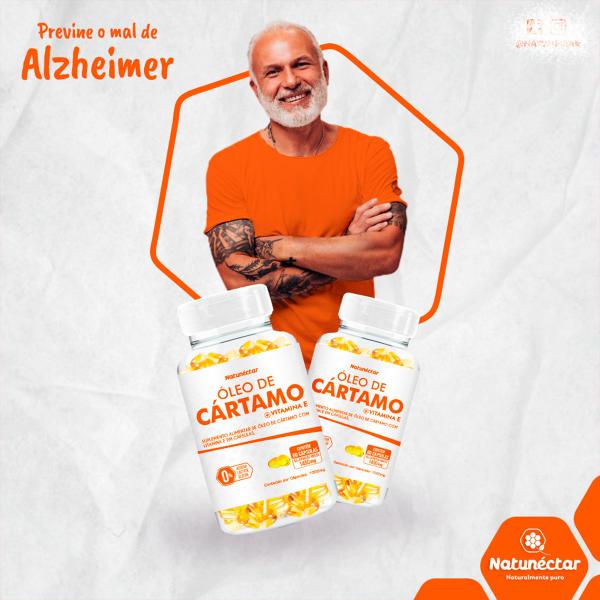 Frasco Óleo De Cártamo Suplemento 100% Natural Vitamina E 60 Capsulas Gelatinosas Moles 1450mg - Natunectar Imagem de Frasco Óleo De Cártamo Suplemento 100% Natural Vitamina E 60 Capsulas Gelatinosas Moles 1450mg