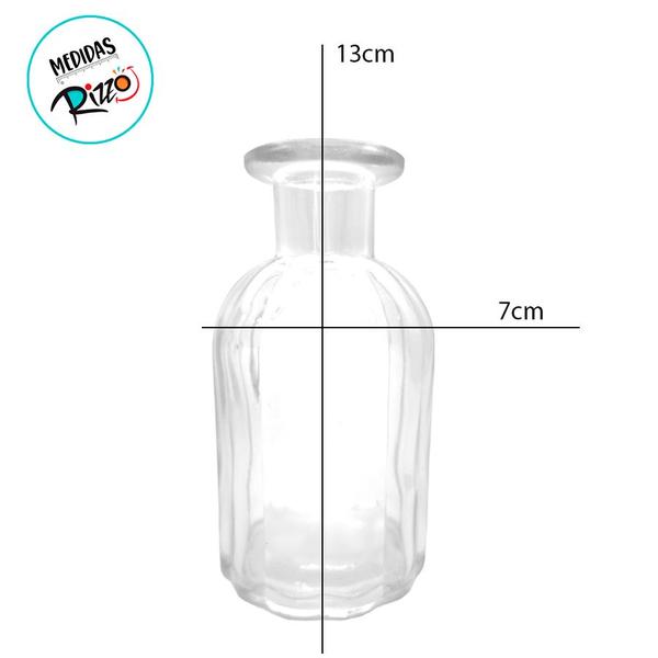 Imagem de Frasco para Aromatizador de Vidro - Roma Transparente - 300ml - 1 unidade - Rizzo