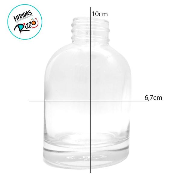 Imagem de Frasco para Aromatizador de Vidro - Transparente - 100ml - 1 unidade - Rizzo