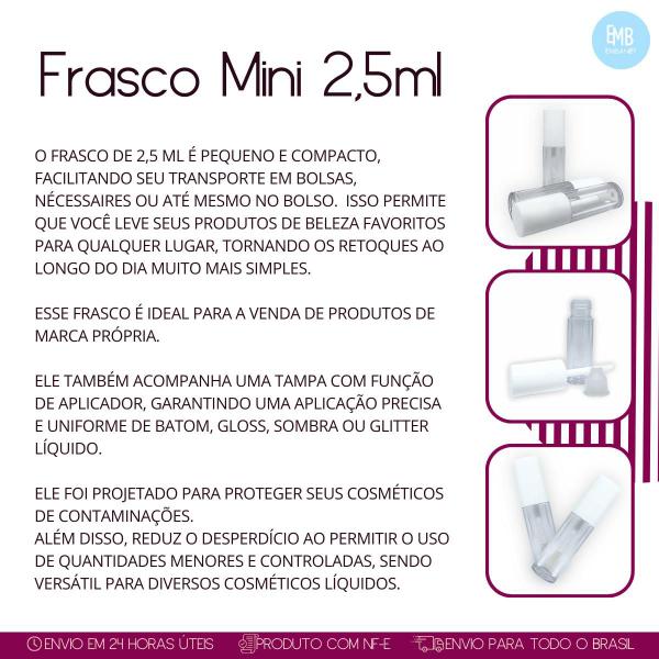 Imagem de Frasco Para Gloss Labial 2,5ml Embalagem Transparente 10u