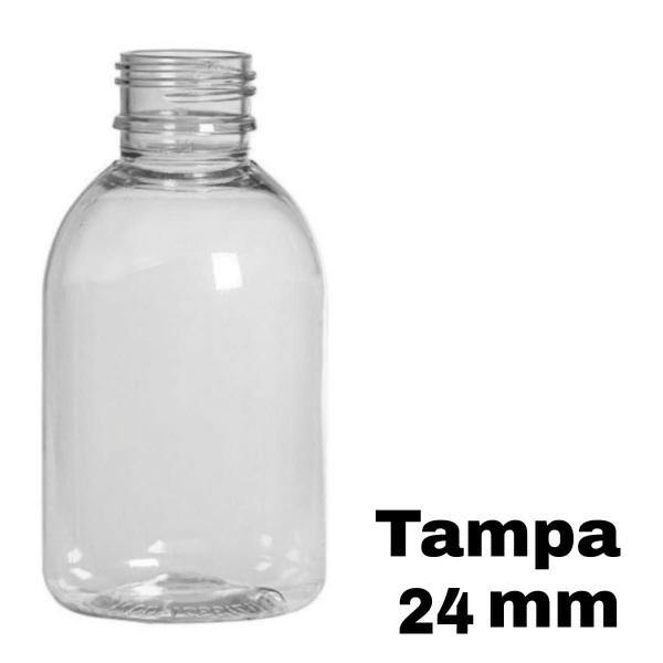 Frasco Pet 100ml Cristal 100 Unidades + Tampa Lacre com Vedante Rosca 24 - inkcor Imagem de Frasco Pet 100ml Cristal 100 Unidades + Tampa Lacre com Vedante Rosca 24