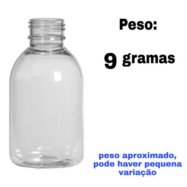 Imagem de Frasco Pet 60ml Cristal 10 unidades Alcool Gel Shampoo Perfume Garrafinha Plástica