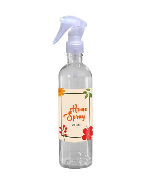 Imagem de Frasco Pet Cilindrico 240ml com Válvula Spray Gatilho  Borrifador