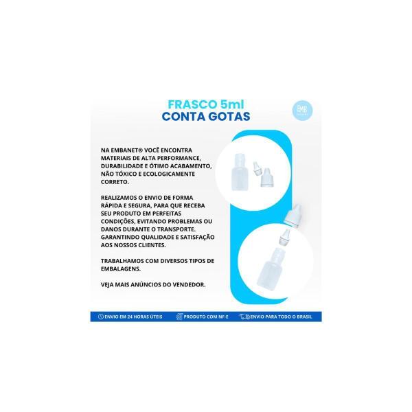 Imagem de Frasco Plastico De 5Ml Tampa Lacre Dosador Conta Gotas 50Und