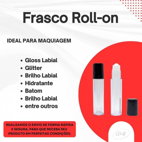 Imagem de Frasco Roll-On Brilho Labial, Batom, Gloss 5Ml Vio 100U