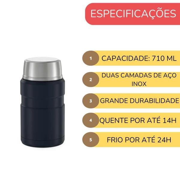 Imagem de Frasco Térmico Pote Marmita Thermos Canyon ul 710Ml