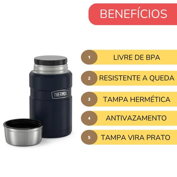 Imagem de Frasco Térmico Pote Marmita Thermos Canyon ul 710Ml