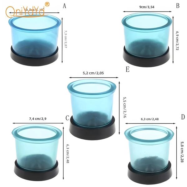 Imagem de Frascos de Fundição Dentária de Silicone Redondos com Anéis de Cera - Ferramentas de Laboratório