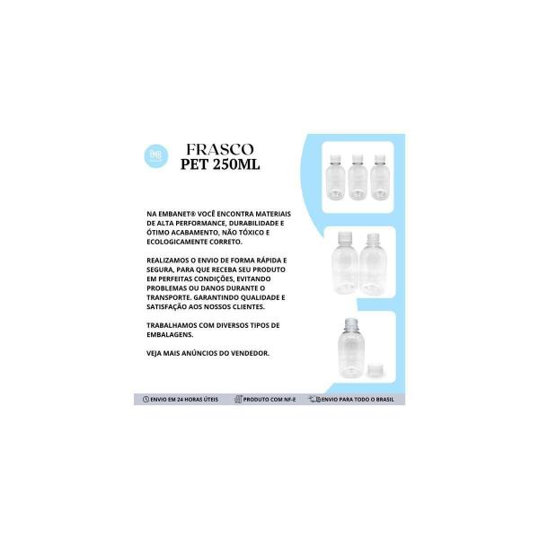 Imagem de Frascos Plástico Pet P Sabonete Liquido Álcool Gel 250Ml-6Un