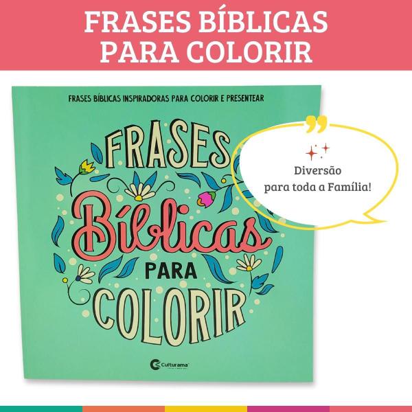 Imagem de Frases Bíblicas Para Colorir Livro Lettering Culturama