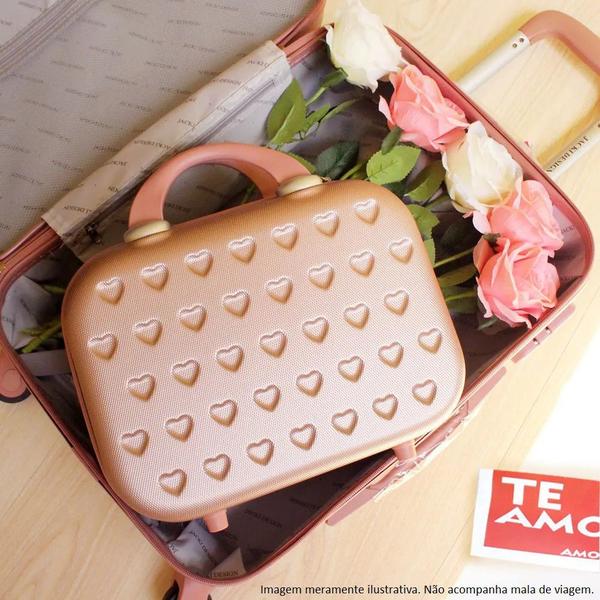 Frasqueira de Viagem Maleta Necessaire Rígida ABS Grande de Mão Bordo - Jacki Design Imagem de Frasqueira de Viagem Maleta Necessaire Rígida ABS Grande de Mão Bordo