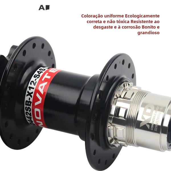 Freehub Boost Thru Novatec MTB - 32 Furos, HG/MS/XD, 8-12 Velocidades Imagem de Freehub Boost Thru Novatec MTB - 32 Furos, HG/MS/XD, 8-12 Velocidades
