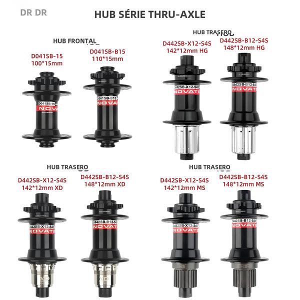 Freehub Boost Thru Novatec MTB - 32 Furos, HG/MS/XD, 8-12 Velocidades Imagem de Freehub Boost Thru Novatec MTB - 32 Furos, HG/MS/XD, 8-12 Velocidades