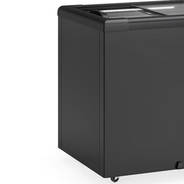Freezer/Conservador Horizontal All Black GHD-200 LB PR- Dupla Ação 210 Litros Led Perimetral - Gelopar Imagem de Freezer/Conservador Horizontal All Black GHD-200 LB PR- Dupla Ação 210 Litros Led Perimetral - Gelopar