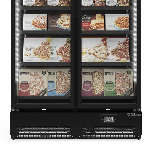 Freezer/Conservador Vertical Conveniência para Congelados GCVC-950 EL CB PR Gelopar - Preto 957L Frost Free Led Perimetral -12C a -20C Imagem de Freezer/Conservador Vertical Conveniência para Congelados GCVC-950 EL CB PR Gelopar - Preto 957L Frost Free Led Perimetral -12C a -20C