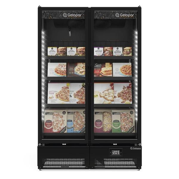 Freezer/Conservador Vertical Conveniência para Congelados GCVC-950 EL CB PR Gelopar - Preto 957L Frost Free Led Perimetral -12C a -20C Imagem de Freezer/Conservador Vertical Conveniência para Congelados GCVC-950 EL CB PR Gelopar - Preto 957L Frost Free Led Perimetral -12C a -20C