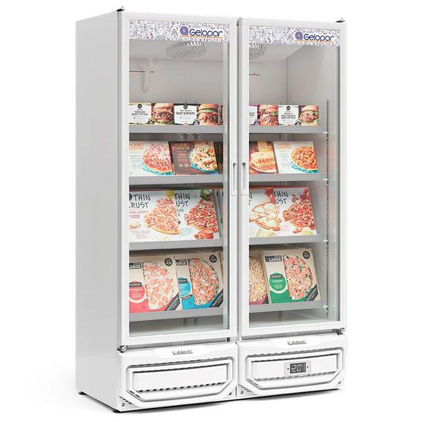 Imagem de Freezer/Conservador Vertical Conveniência para Sorvetes e Congelados GCVC-950 EL BR Branco 957 Litros Frost Free Gelopar