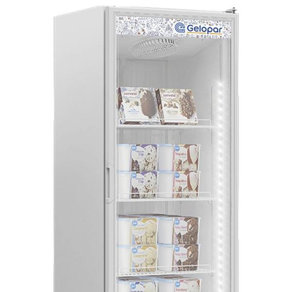 Imagem de Freezer/Conservador Vertical Conveniência para Sorvetes GPF-45 LP BR Gelopar - Inverter Branco 446L Iluminação LED -16 a -20C