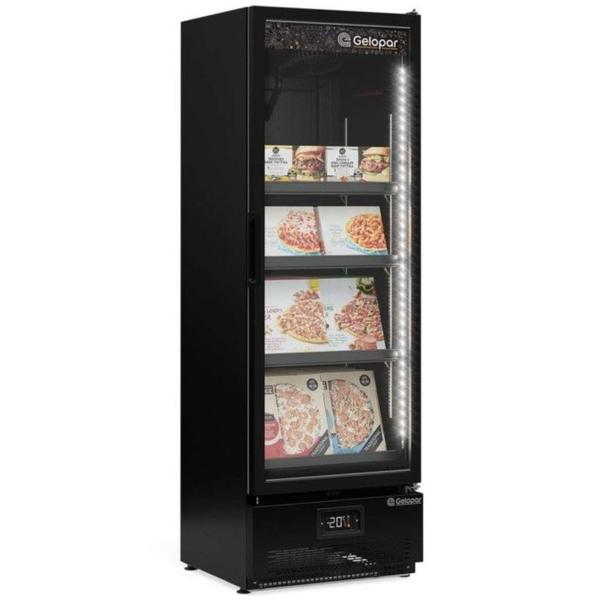 Imagem de Freezer Expositor Vertical 1 Porta GCVC45CB Preto Gelopar 220V