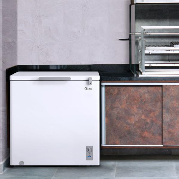 Imagem de Freezer Horizontal 1 Porta Branco 200L Midea