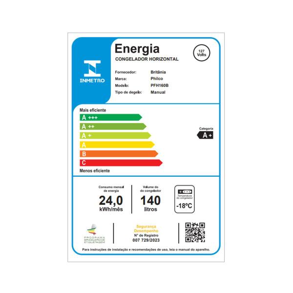 Imagem de Freezer Horizontal 140L Philco PFH160B Dupla Função