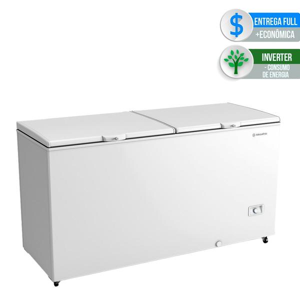 Freezer Horizontal 543 Litros MetalFrio Chest Dupla Ação Branco Bivolt - DA550IFT00 Freezer Horizontal 543 Litros MetalFrio Chest Dupla Ação Branco Bivolt - DA550IFT00