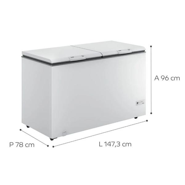 Imagem de Freezer Horizontal Consul CHB53 534L 2 Portas Branco