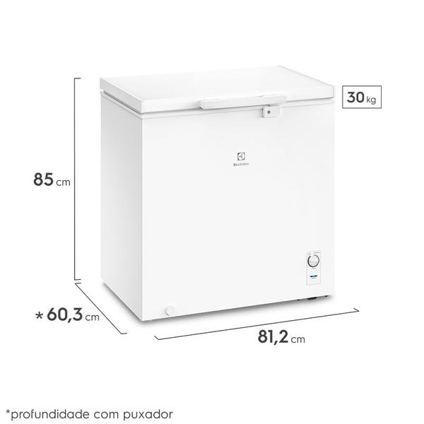 Imagem de Freezer Horizontal Electrolux Cycle Defrost 199L com função Turbo Freezer Uma Porta (HE200)