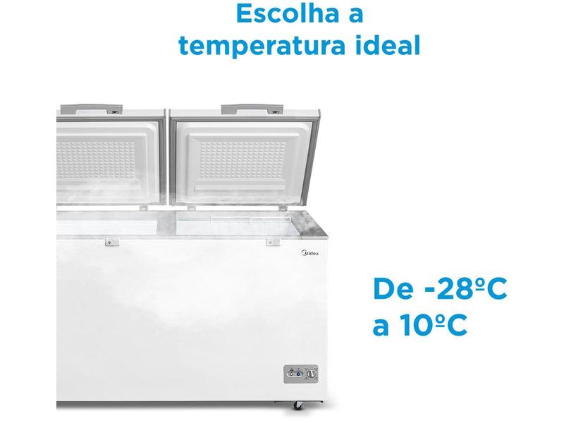 Freezer Horizontal Midea 2 Portas 362L MDRC522FZD011 - Freezer