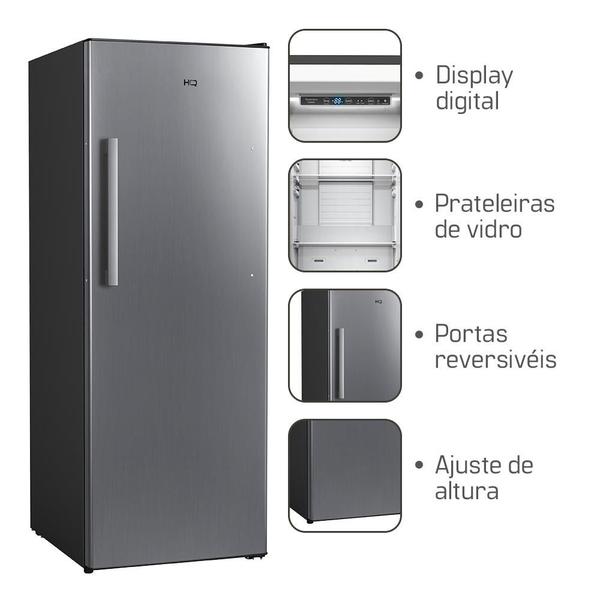 Imagem de Freezer Refrigerador e Conservador Vertical HQ Frost Free 330 Litros Prata HQ-330FV/RFF 220V