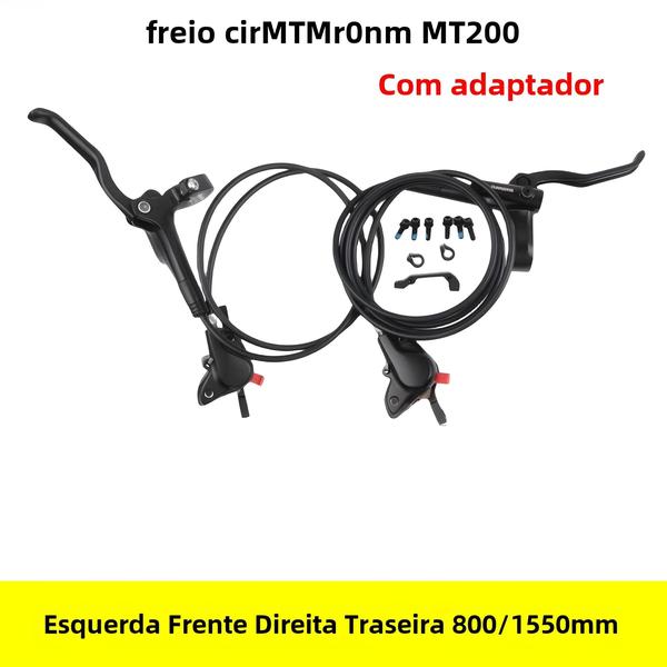Freio a Disco Hidráulico Shimano MT200 para MTB - 800mm, 850mm, 1450mm e 1550mm Imagem de Freio a Disco Hidráulico Shimano MT200 para MTB - 800mm, 850mm, 1450mm e 1550mm