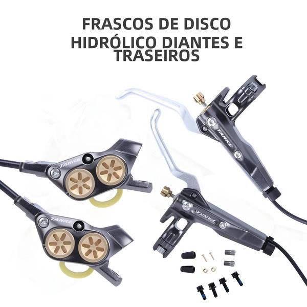 Imagem de Freio a Disco Hidráulico Ultraleve Tanke E-bike MTB - 4 Pistões, 160mm