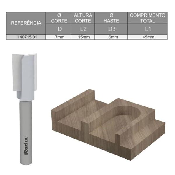 Imagem de Fresa 14071501 Gr14 Haste 6Mm - Radix