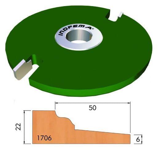 Imagem de Fresa Almofada Ø 170 mm x 22 mm x Furo 30 mm - 02Z Widea 170601