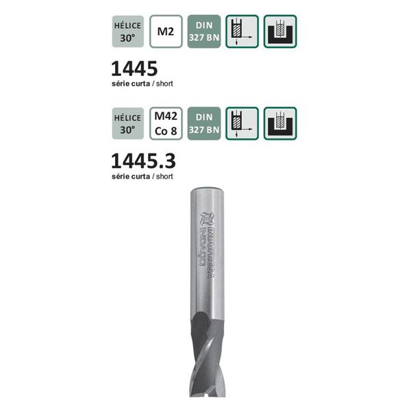 Imagem de Fresa de Topo Haste Cilíndrica - 10 x 13 x 63 x 10 x 2 - DIN 327 BN