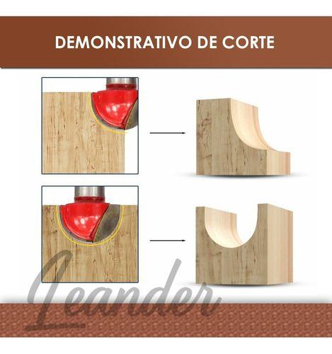 Imagem de Fresa Esférica Ball Nose Madeira Mdf 32mm Tupia Cnc Router