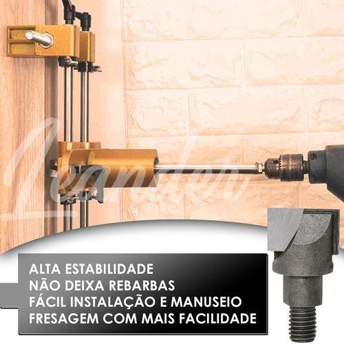 Imagem de Fresa Para Abertura Gabarito Porta Aplicação Fechadura 20mm