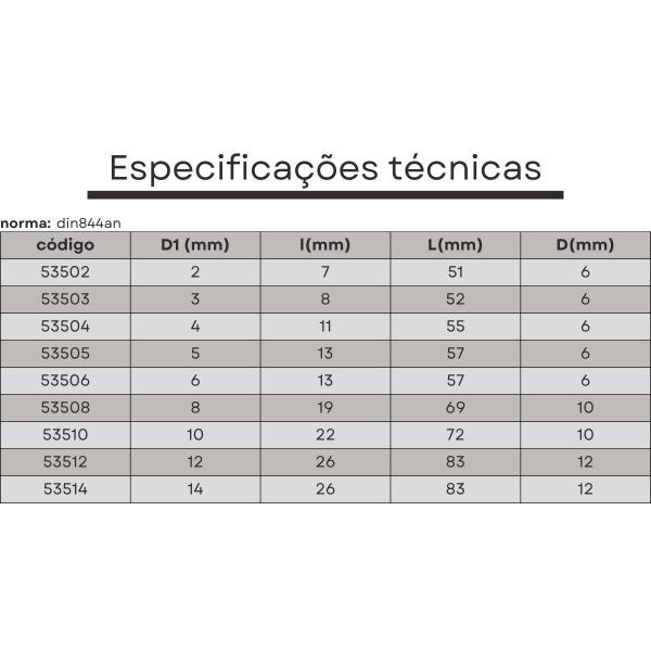 Imagem de fresa topo HSS 4 cortes 04 mmx11x55xh6