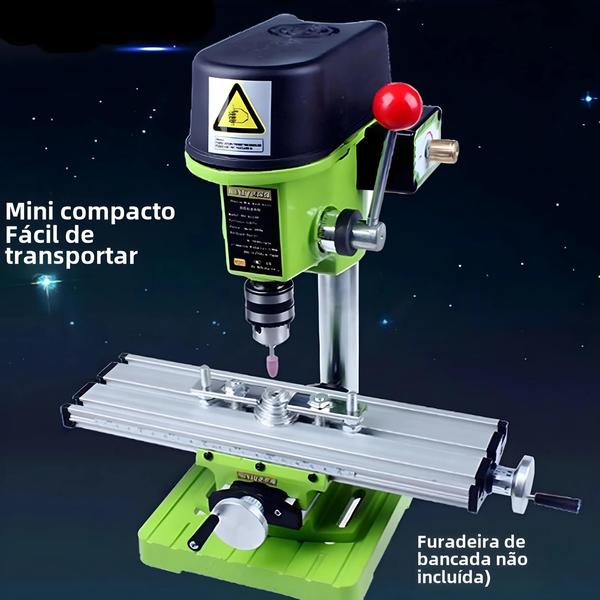 Imagem de Fresadora de Mesa Multifuncional Ajustável com Torno Deslizante